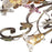 Atlas Lighting Brillare 36''W 4Lt Semi Flush, Bronzed Rust/Multi