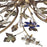 Atlas Lighting Brillare 36''W 4Lt Semi Flush, Bronzed Rust/Multi