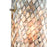 Atlas Lighting Capri 5'' Wide 1Lt Pendant, Satin Nickel/Gray