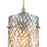 Atlas Lighting Capri 5'' Wide 1Lt Pendant, Satin Nickel/Gray