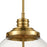 Atlas Lighting Chandra 13'' Wide 4Lt Pendant, Burnished Brass/Clear