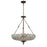 Atlas Lighting Christina 26'' Wide 6Lt Chandelier, Mocha/Brown