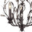Atlas Lighting Circeo 16'' Wide 3Lt Chandelier, Deep Rust/No Shade