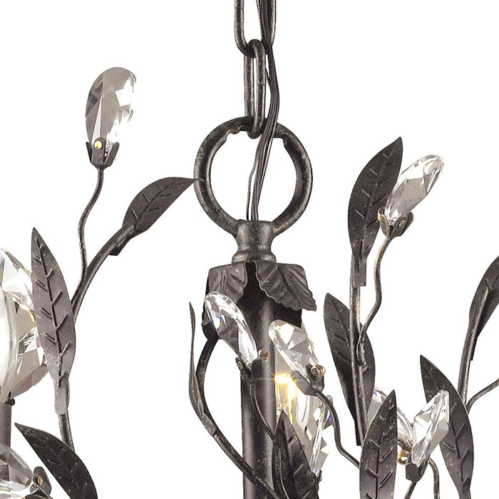 Atlas Lighting Circeo 16'' Wide 3Lt Chandelier, Deep Rust/No Shade