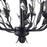 Atlas Lighting Circeo 16'' Wide 3Lt Chandelier, Deep Rust/No Shade