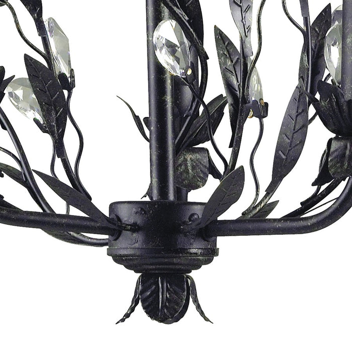 Atlas Lighting Circeo 16'' Wide 3Lt Chandelier, Deep Rust/No Shade