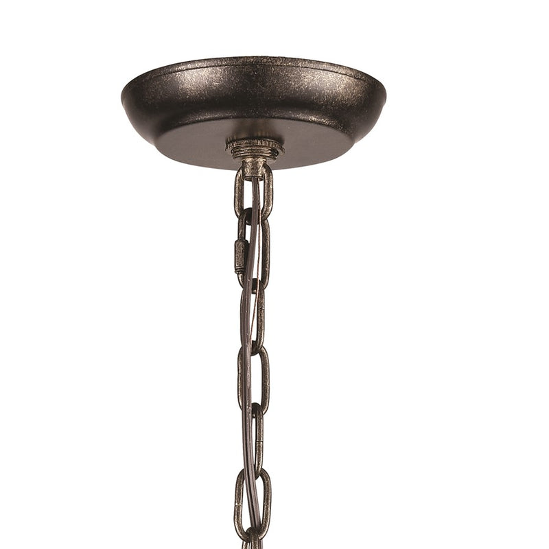 Atlas Lighting Circeo 16in 3-Light Chandelier | Traditional Silvered Bronze and Crystal | Dining Room & Living Room | Model CL12129-BZ