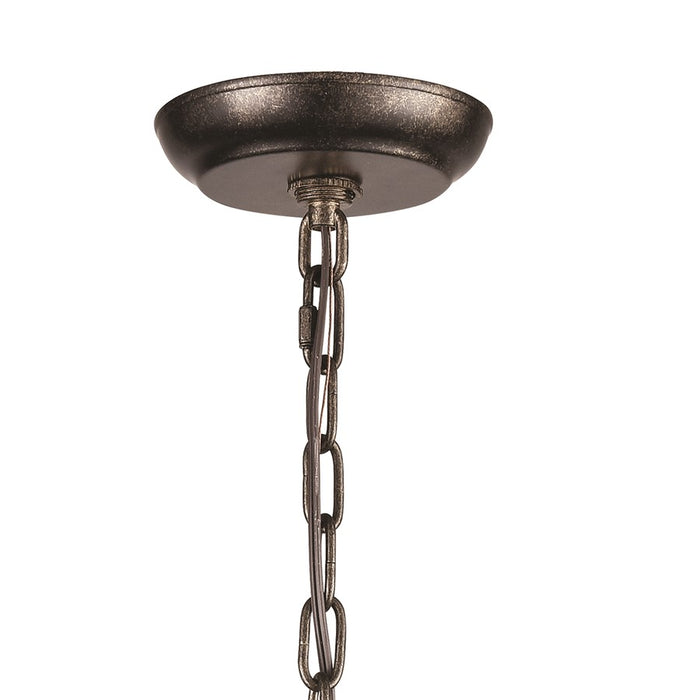 Atlas Lighting Circeo 16'' Wide 3Lt Chandelier, Deep Rust/No Shade