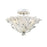 Atlas Lighting Circeo 17'' Wide 2Lt Semi Flush Mount, White/White