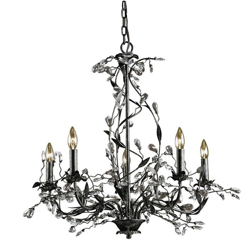 Atlas Lighting Circeo 27'' Wide 5Lt Chandelier, Deep Rust/No Shade