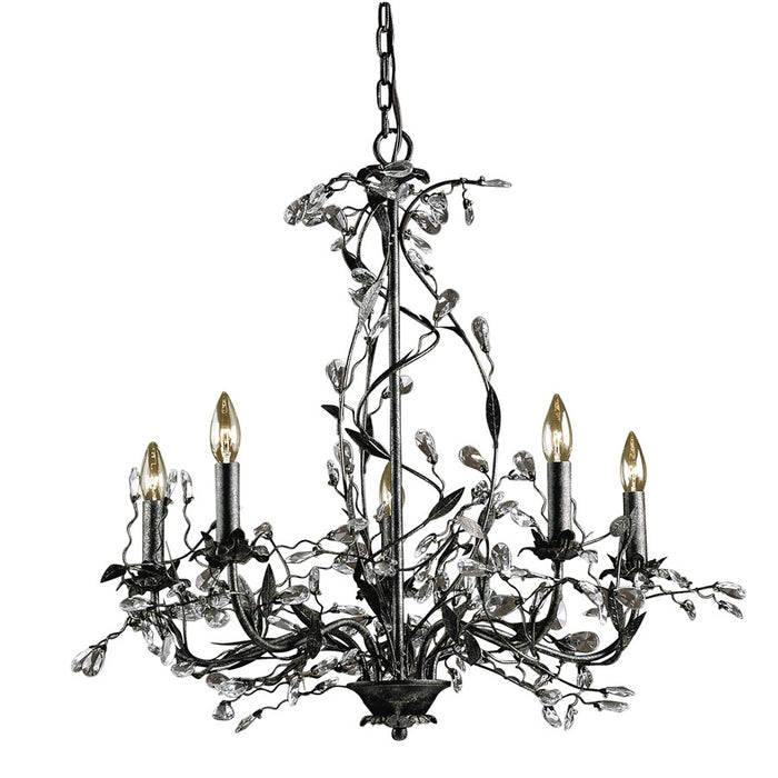 Atlas Lighting Circeo 27'' Wide 5Lt Chandelier, Deep Rust/No Shade
