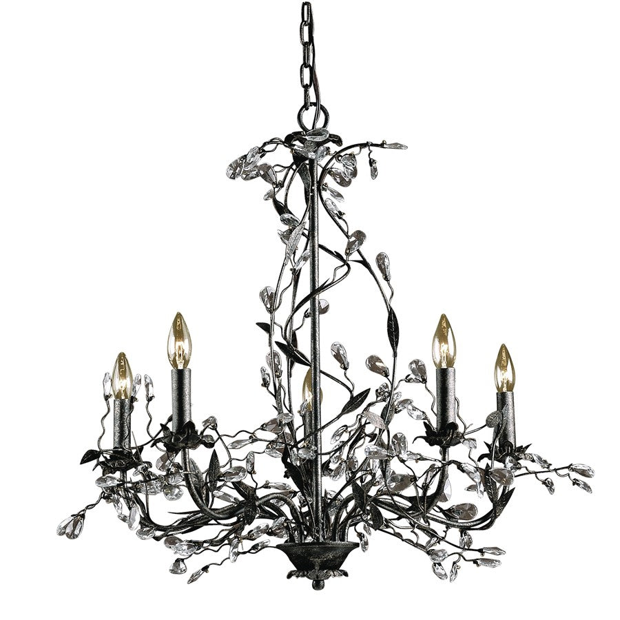 Atlas Lighting Circeo 27'' Wide 5Lt Chandelier, Deep Rust/No Shade