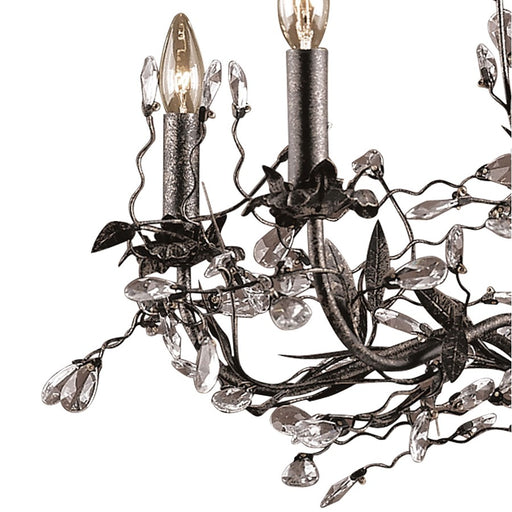 Atlas Lighting Circeo 27'' Wide 5Lt Chandelier, Deep Rust/No Shade