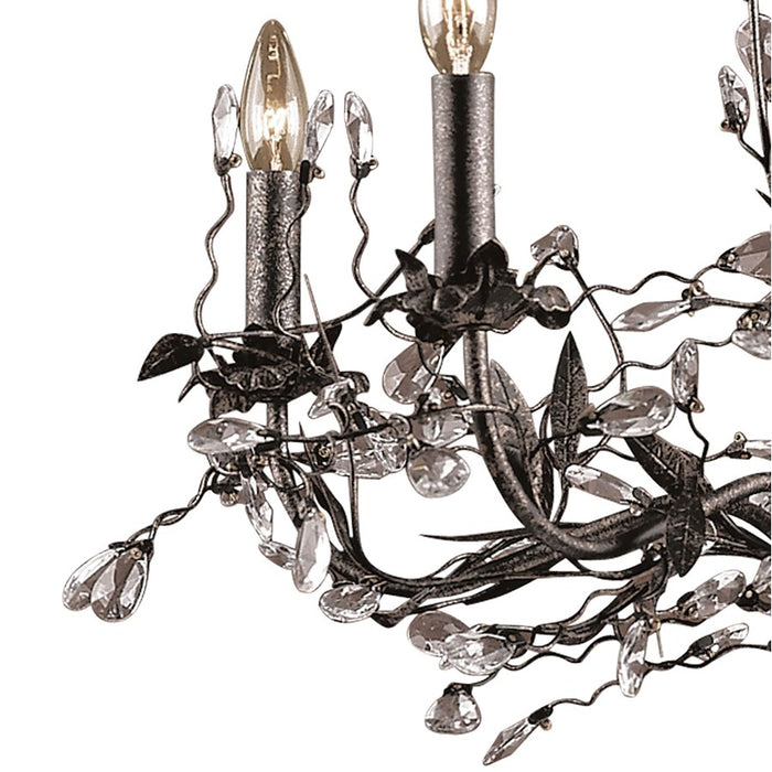 Atlas Lighting Circeo 27'' Wide 5Lt Chandelier, Deep Rust/No Shade