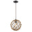 Atlas Lighting Coastal Inlet 11'' Wide 1Lt Pendant, Bronze/Clear