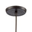 Atlas Lighting Coastal Inlet 11'' Wide 1Lt Pendant, Bronze/Clear