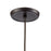 Atlas Lighting Coastal Inlet 11'' Wide 1Lt Pendant, Bronze/Clear