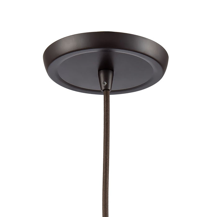 Atlas Lighting Coastal Inlet 11'' Wide 1Lt Pendant, Bronze/Clear