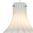 Atlas Lighting Coastal Scallop 8''W 1Lt Mini Pendant, Nickel/Clear