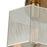 Atlas Lighting Compartir 15''W 3Lt Semi Flush Mount, Nickel/Nickel