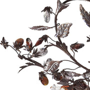 Atlas Lighting Cristallo Fiore 27in 3-Light Semi-Flush Mount | Traditional Bronze and Multicolor Crystal | Entryway & Dining Room | Model CL12174-BZ