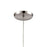 Atlas Lighting Diamond Pleat 5''W 1Lt Pendant, Satin Nickel/Blue