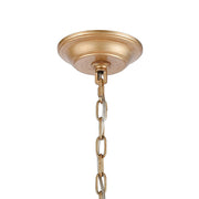 Atlas Lighting Equilibrium 19in 5-Light Chandelier | Modern Matte Gold and Polished Chrome Crystal | Dining Room & Living Room | Model CL12238-GD
