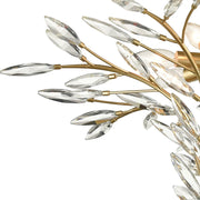 Atlas Lighting Flora Grace 28in 7-Light Chandelier | Traditional Champagne Gold and Clear Crystal | Dining Room & Entryway | Model CL12247-GD