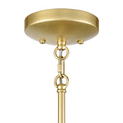 Atlas Lighting Flora Grace 7in 1-Light Mini Pendant | Traditional Champagne Gold and Clear Crystal | Kitchen Island & Dining Room | Model CL12250-GD