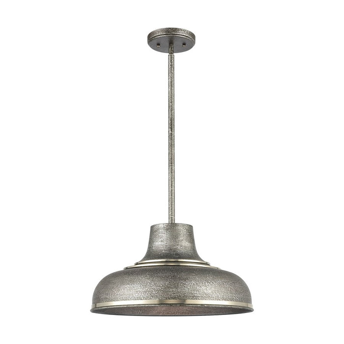 Atlas Lighting Kerin 16''W 1Lt Pendant, Textured Silver Gray/Gray