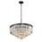 Atlas Lighting Palacial 24'' Wide 6Lt Chandelier, Bronze/Clear
