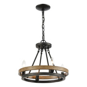 Atlas Lighting Ramsey 16in 4-Light Chandelier | Transitional Matte Black Metal | Dining Room & Living Room | 16 x 16 x 14 in | Model CL12388-BK