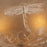 Atlas Lighting Restoration 16''W 3Lt Semi Flush Mount, Bronze/Amber
