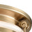 Atlas Lighting Riley 12'' Wide 2Lt Flush Mount, Satin Brass/White