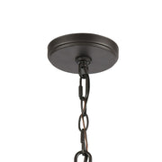 Atlas Lighting Talia 29in 6-Light Chandelier | Transitional Oil Rubbed Bronze and Satin Brass | Dining Room & Living Room | Model CL12458-BZ