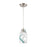 Atlas Lighting Turbulence 5'' Wide 1Lt Pendant, Nickel/Multicolor