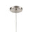 Atlas Lighting Turbulence 5'' Wide 1Lt Pendant, Nickel/Multicolor