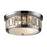 Atlas Lighting Salena 13'' Wide 2Lt Flush Mount, Chrome/Clear