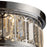 Atlas Lighting Salena 13'' Wide 2Lt Flush Mount, Chrome/Clear