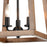 Atlas Lighting Barrow 12''W 3Lt Chandelier, Matte Black/No Shade