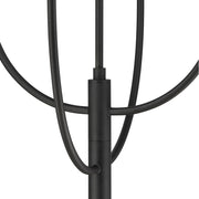 Atlas Lighting Continuance 30in 6-Light Chandelier | Modern Charcoal Metal | Dining Room & Living Room | 30 x 30 x 38 in | Model CL12524-BK