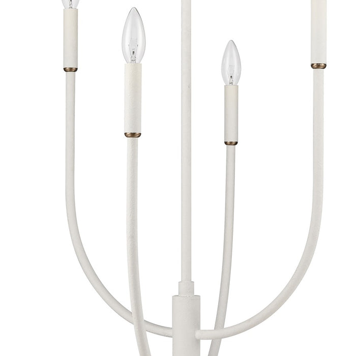 Atlas Lighting Continuance 30'' Wide 6Lt Chandelier, White Coral