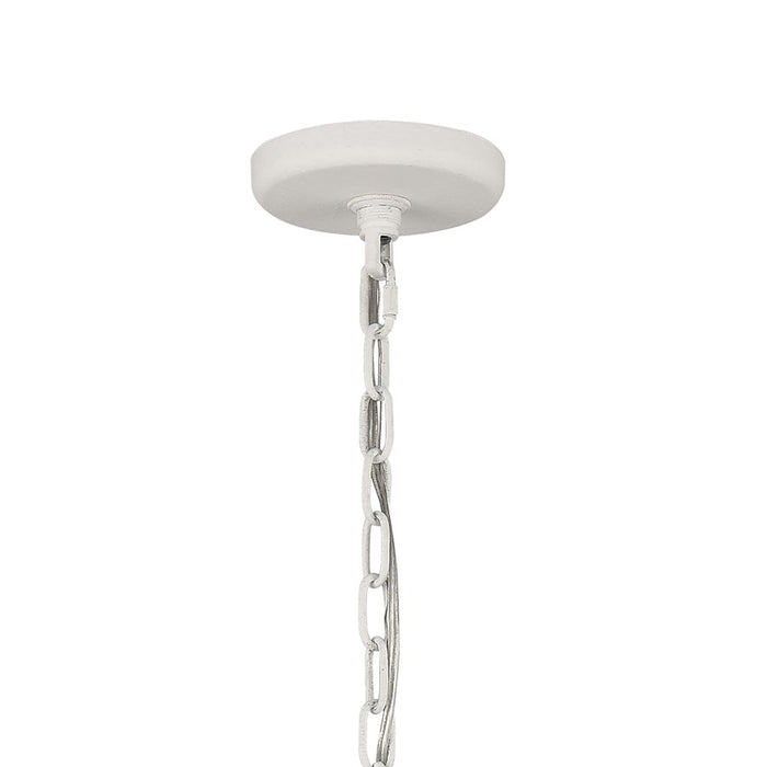 Atlas Lighting Continuance 30'' Wide 6Lt Chandelier, White Coral