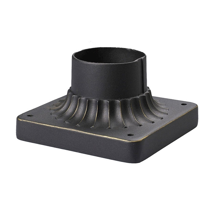 Atlas Lighting Outdoor Accessory Pier Mount, Weathered Charcoal