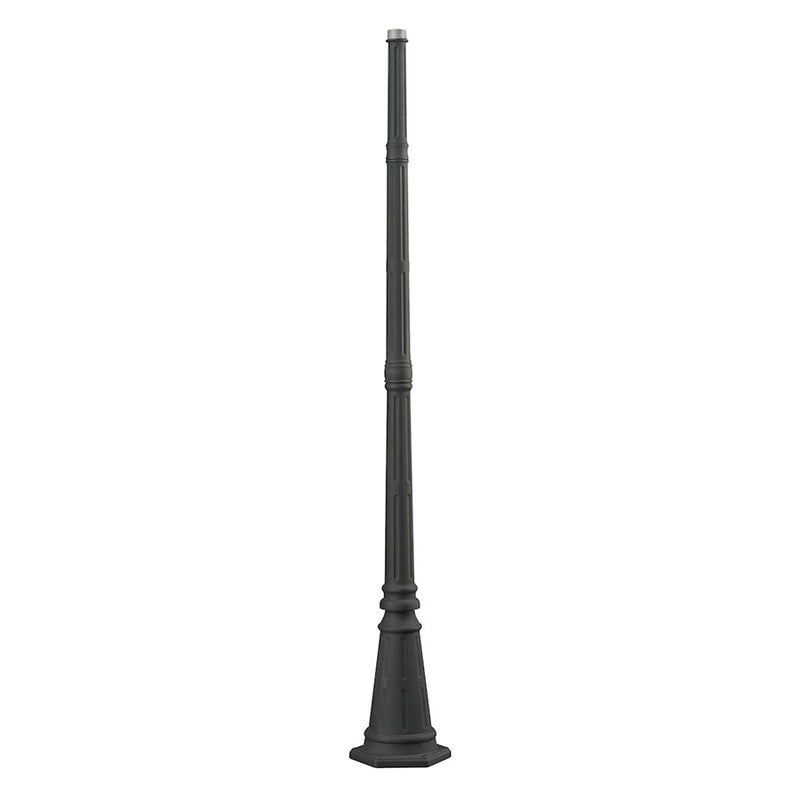 Atlas Lighting Outdoor Post 73in | Traditional Charcoal Metal | Yard & Garden Lamp Post | 10 x 10 x 73 in | Model LA11082-BK