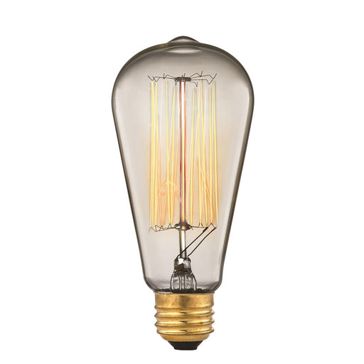 Atlas Lighting Medium Bulb, Shape ST58 Base E26, Clear/Clear