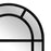 Atlas Lighting Arched Pier Mirror, Black