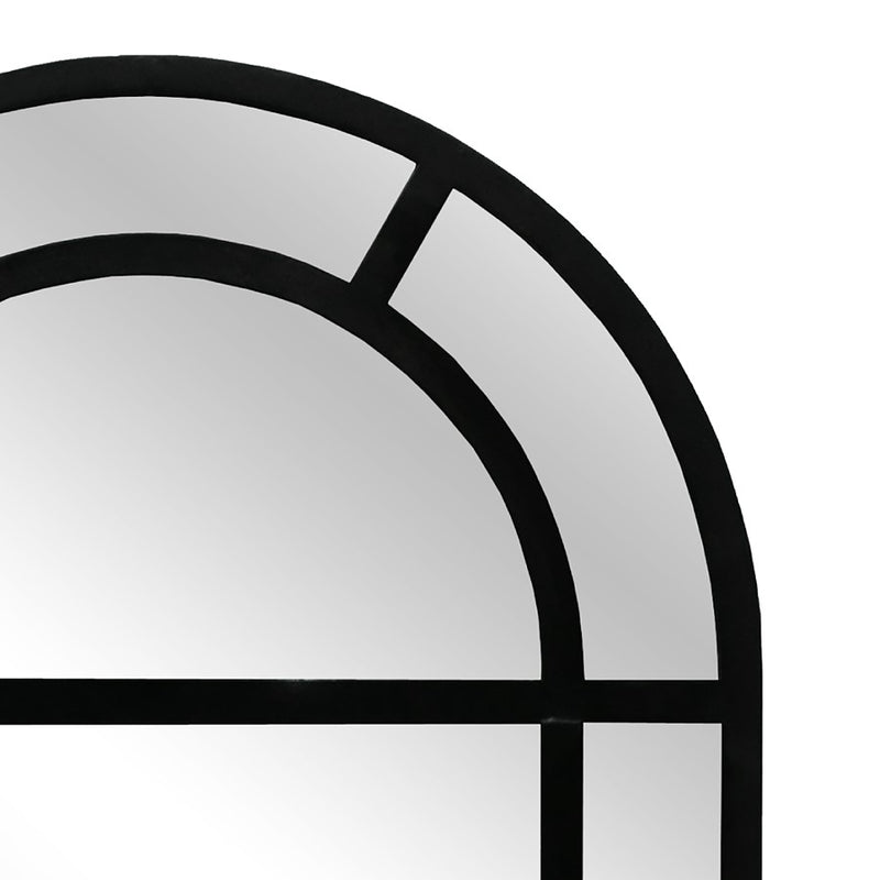 Atlas Lighting Arched Pier 81in Tall Wall Mirror | Black Wood Composite | Entryway & Hallway Accent | 29.25 x 1.25 x 81.5 in | Model MI11006-01