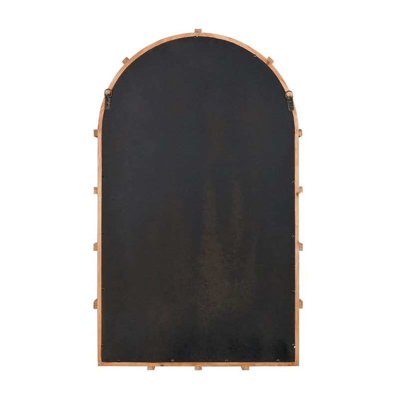 Atlas Lighting Atherton 40in Tall Wall Mirror | Weathered Brown Wood | Entryway & Hallway Accent | 24.5 x 3 x 40 in, Vertical Mount | Model MI11009-01