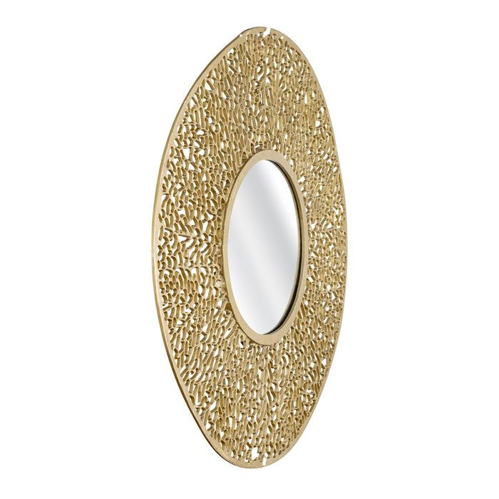 Atlas Lighting Azoni Wall Mirror, Soft Gold